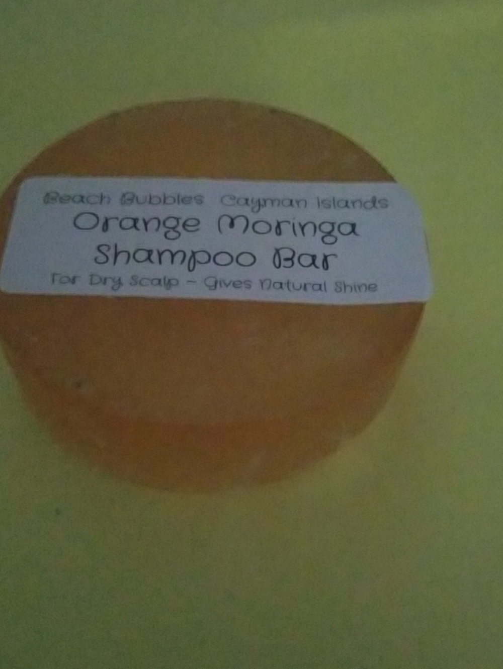 Orange Moringa Shampoo Bar EUC